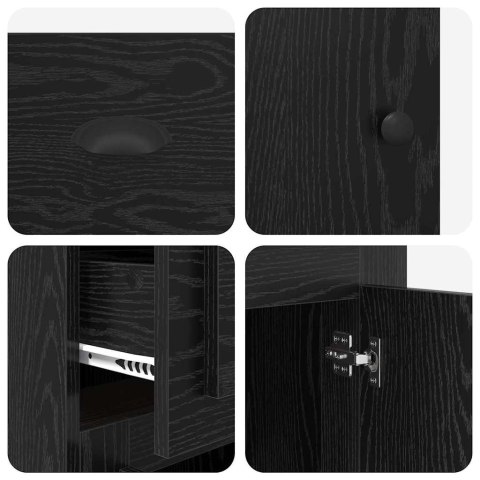 SZAFKA BOCZNA CZARNY DĄB 40X 50X 75CM