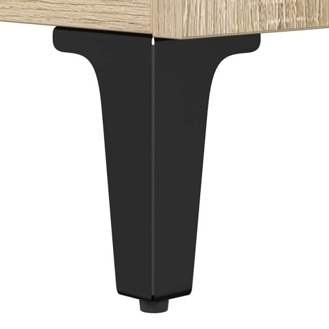 SZAFKA UMYWALKOWA Z PÓŁKĄ Z DRZWIAMI DĄB SONOMA 80X 33X 60CM