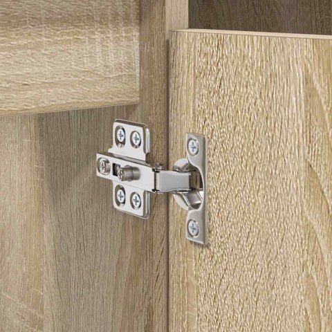 SZAFKA UMYWALKOWA Z PÓŁKĄ Z DRZWIAMI DĄB SONOMA 80X 33X 60CM