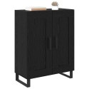 SZAFKA KOMODA CZARNY DĄB 69,5X34X90CM DREWNO INŻYNIERYJNE I ŻELAZO