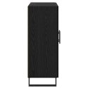 SZAFKA KOMODA CZARNY DĄB 69,5X34X90CM DREWNO INŻYNIERYJNE I ŻELAZO