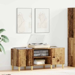 SZAFKA NA PŁYTY WINYLOWE STARE DREWNO 121X 38X 48CM