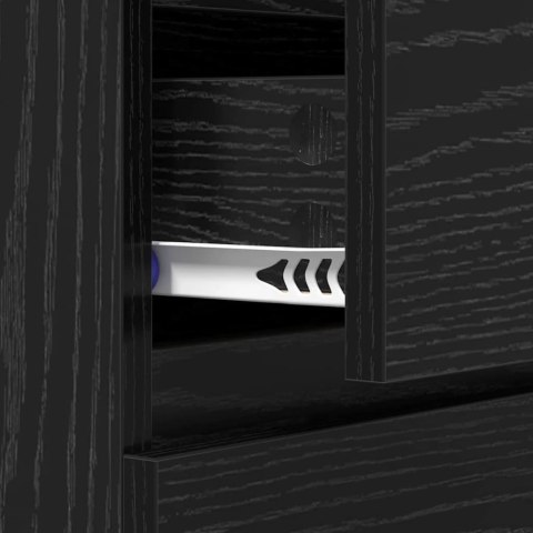 SZAFKA KOMODA Z SZUFLADĄ CZARNY DĄB 60X35X70CM