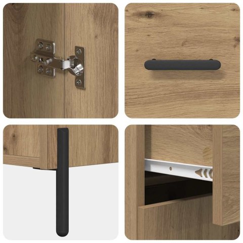 SZAFKA KOMODA Z SZUFLADĄ DĄB RZEMIEŚLNICZY 69,5X34X90CM