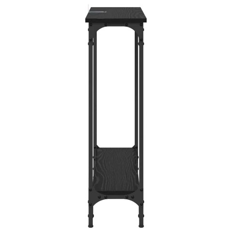 KONSOLA CZARNY DĄB 75X 22,5X 75CM