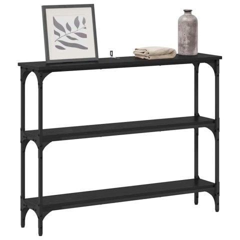 KONSOLA CZARNY DĄB 100X 22,5X 75CM