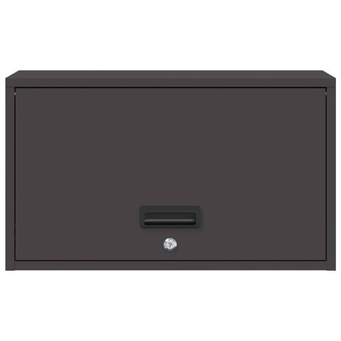 SZAFKA ŚCIENNA DO GARAŻU CZARNY 60X 33X 35CM