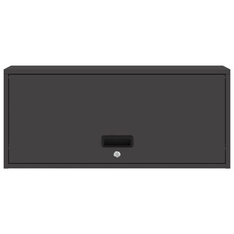 SZAFKA ŚCIENNA DO GARAŻU CZARNY 80X 33X 35CM