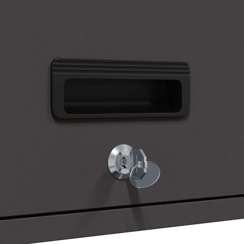 SZAFKA ŚCIENNA DO GARAŻU CZARNY 90X 33X 35CM