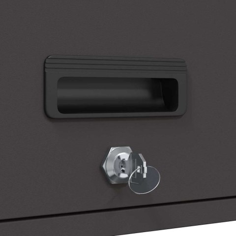 SZAFKA ŚCIENNA DO GARAŻU CZARNY 90X 40X 53CM