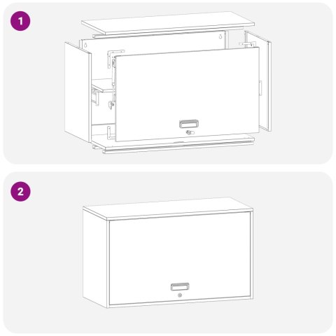 SZAFKA ŚCIENNA DO GARAŻU CZARNY 90X 40X 53CM