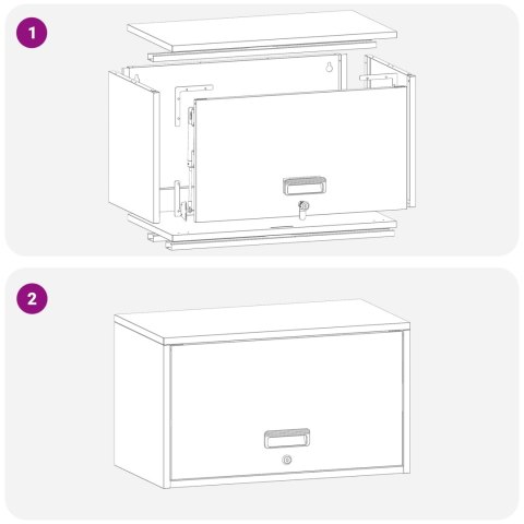 SZAFKA ŚCIENNA DO GARAŻU OLIWKOWY 60X 33X 35CM