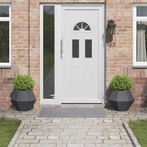 DONICA OGRODOWA 2 SZT. ANTRACYT 50X50X40CM STAL