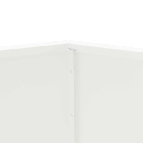 DONICA 2 PCS BIAŁY 100X 100X 80CM STAL