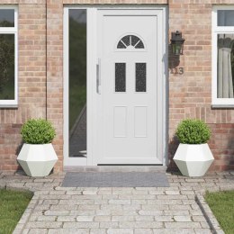 DONICA OGRODOWA 2 SZT. BIAŁA 50X50X40CM STAL