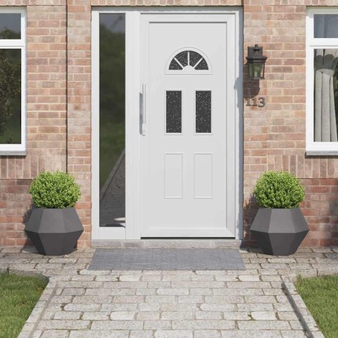 DONICA OGRODOWA 2 SZT. CZARNA 50X50X40CM STAL