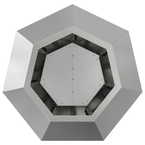 DONICA 2 PCS SREBRNY 50X 50X 40CM STAL GALWANIZOWANA