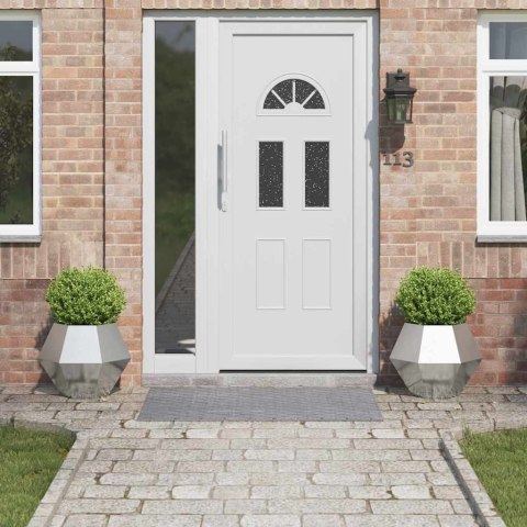 DONICA 2 PCS SREBRNY 50X 50X 40CM STAL NIERDZEWNA