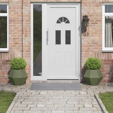 DONICA 2 PCS ZIELONY OLIWKOWY 50X 50X 40CM STAL