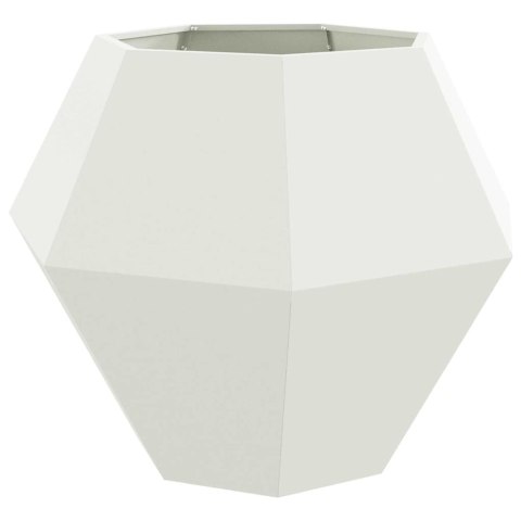 DONICA OGRODOWA BIAŁA 100X100X80CM STAL