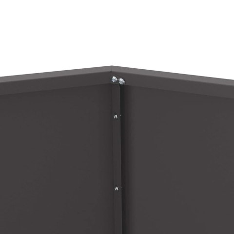 DONICA OGRODOWA CZARNA 75X75X60CM STAL