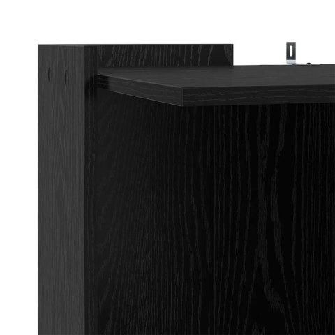 SZAFA NA KUWETĘ DLA KOTA OBUDOWA KUWETY MEBEL CZARNY DĄB 53X53X51 CM STYLOWY