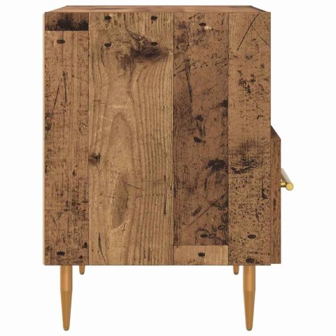 STOLIK NOCNY Z SZUFLADĄ 2 PCS STARE DREWNO 40X 35X 47,5CM