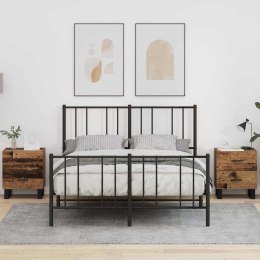 SZAFKA NOCNA 2 PCS STARE DREWNO I CZARNY 40X 35X 47,5CM