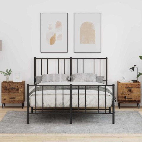 SZAFKA NOCNA Z SZUFLADĄ 2 PCS STARE DREWNO 40X 35X 47,5CM