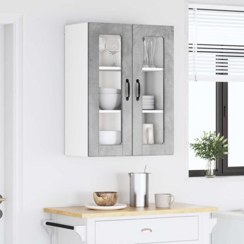SZAFKA KUCHENNA Z PÓŁKĄ BETONOWY SZARY 60X31X80CM