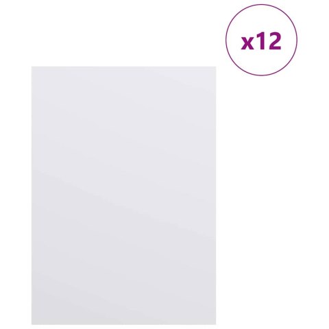 PANELE DEKORACYJNE 12 SZT. BIAŁY 15X 21X 0.27CM