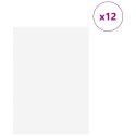 PANELE DEKORACYJNE 12 SZT. BIAŁY 21X 30X 0,27CM