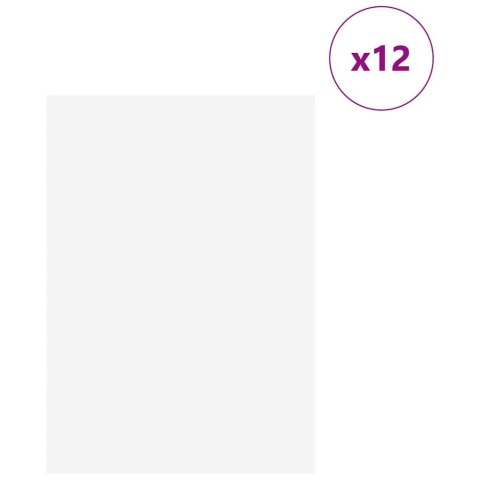 PANELE DEKORACYJNE 12 SZT. BIAŁY 21X 30X 0,27CM