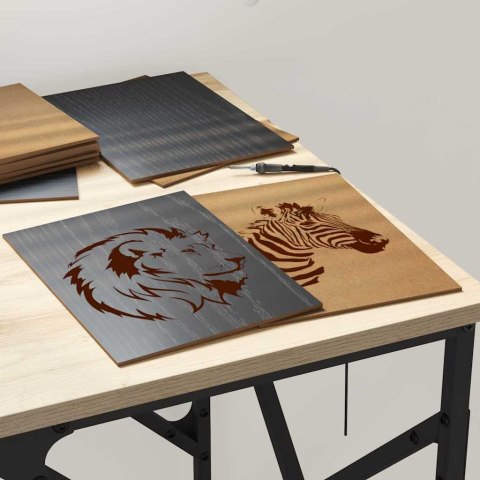 PANELE DEKORACYJNE 12 SZT. CZARNY DĄB 15X 21X 0.27CM