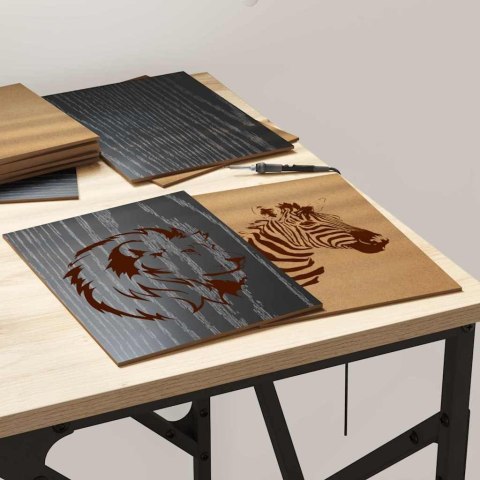 PANELE DEKORACYJNE 12 SZT. CZARNY DĄB 21X 30X 0,27CM