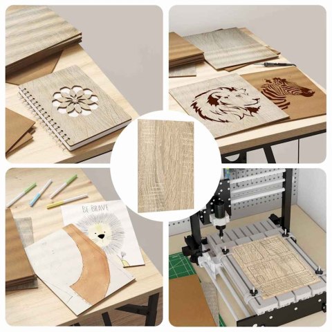 PANELE DEKORACYJNE 50 SZT. DĄB SONOMA 15X 21X 0.27CM