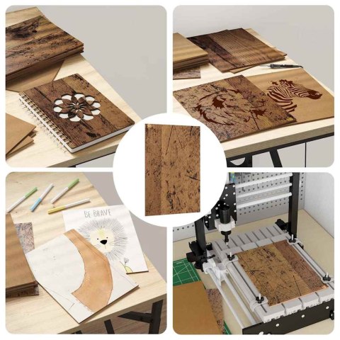 PANELE DEKORACYJNE 50 SZT. STARE DREWNO 15X 21X 0.27CM