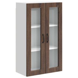 SZAFKA KUCHENNA Z PÓŁKĄ Z DRZWIAMI BRĄZOWY DĄB 60X 31X 100CM 60X31X100