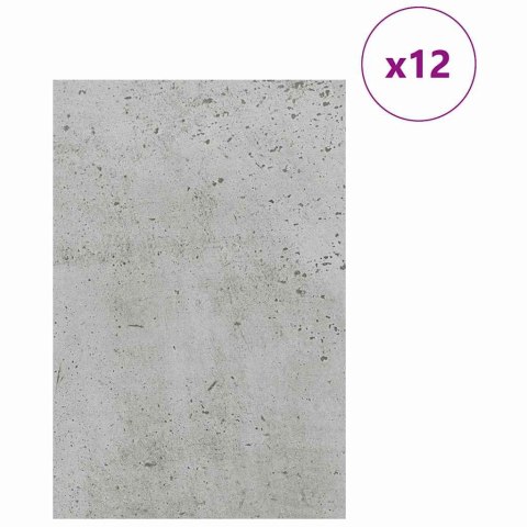 PANELE DEKORACYJNE 12 SZT. BETONOWY SZARY 40X 60X 0.27CM