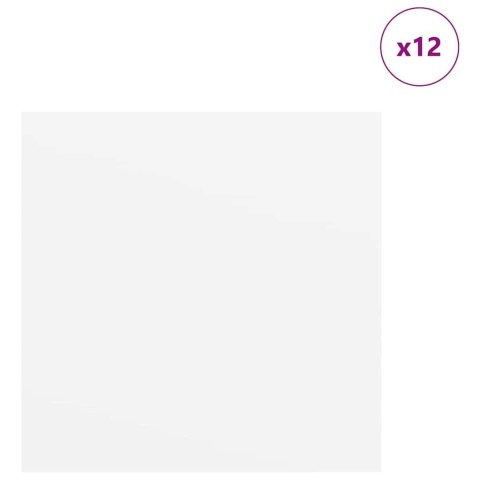 PANELE DEKORACYJNE 12 SZT. BIAŁY 30X 30X 0.27CM
