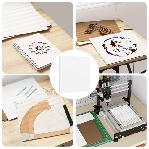 PANELE DEKORACYJNE 12 SZT. BIAŁY 30X 30X 0.27CM