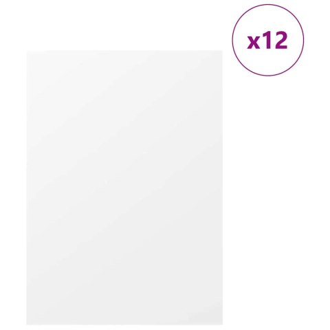 PANELE DEKORACYJNE 12 SZT. BIAŁY 30X 42X 0,27CM