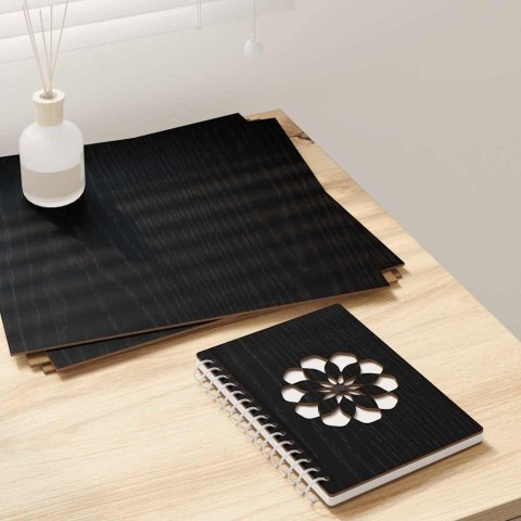 PANELE DEKORACYJNE 12 SZT. CZARNY DĄB 30X 30X 0.27CM