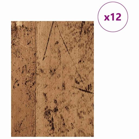 PANELE DEKORACYJNE 12 SZT. STARE DREWNO 30X 42X 0,27CM