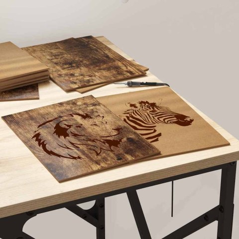 PANELE DEKORACYJNE 150 SZT. DĄB WĘDZONY 21X 30X 0,27CM