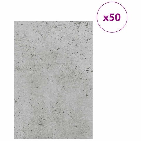 PANELE DEKORACYJNE 50 SZT. BETONOWY SZARY 40X 60X 0.27CM