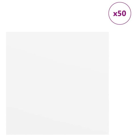 PANELE DEKORACYJNE 50 SZT. BIAŁY 30X 30X 0.27CM