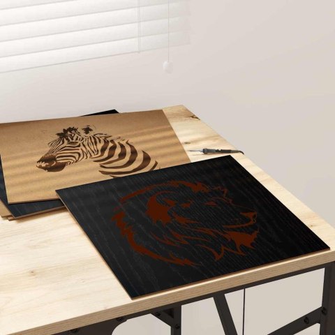 PANELE DEKORACYJNE 50 SZT. CZARNY DĄB 30X 30X 0.27CM