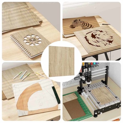 PANELE DEKORACYJNE 50 SZT. DĄB SONOMA 30X 30X 0.27CM