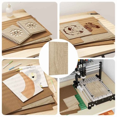 PANELE DEKORACYJNE 50 SZT. DĄB SONOMA 30X 42X 0,27CM